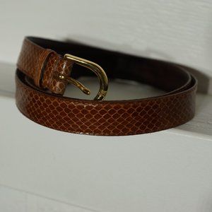 Genuine Snakeskin Belt